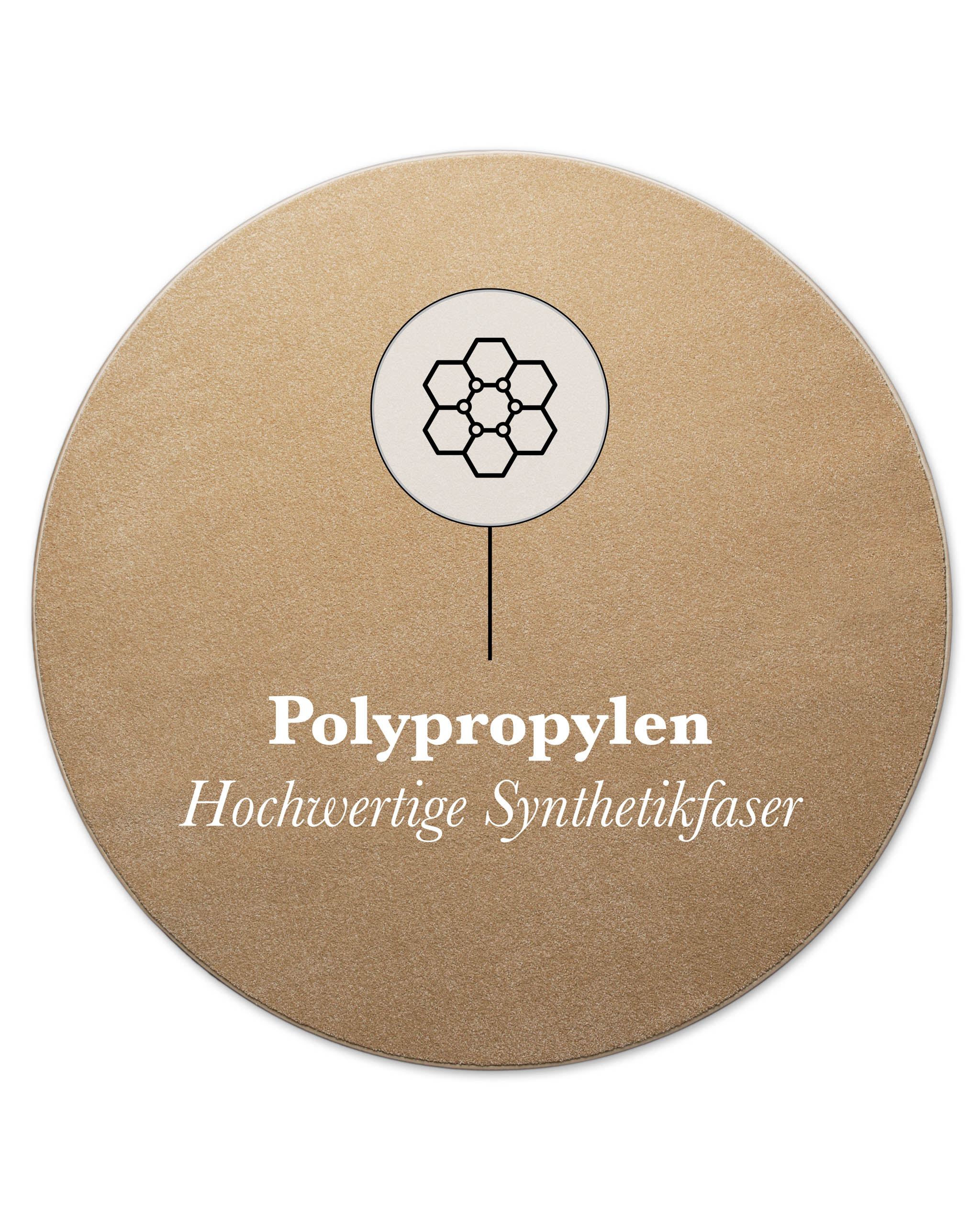 weconhome-basics-kurzflorteppich-freja-rund-sand-beige-gewebt-polypropylen-120-c image 5