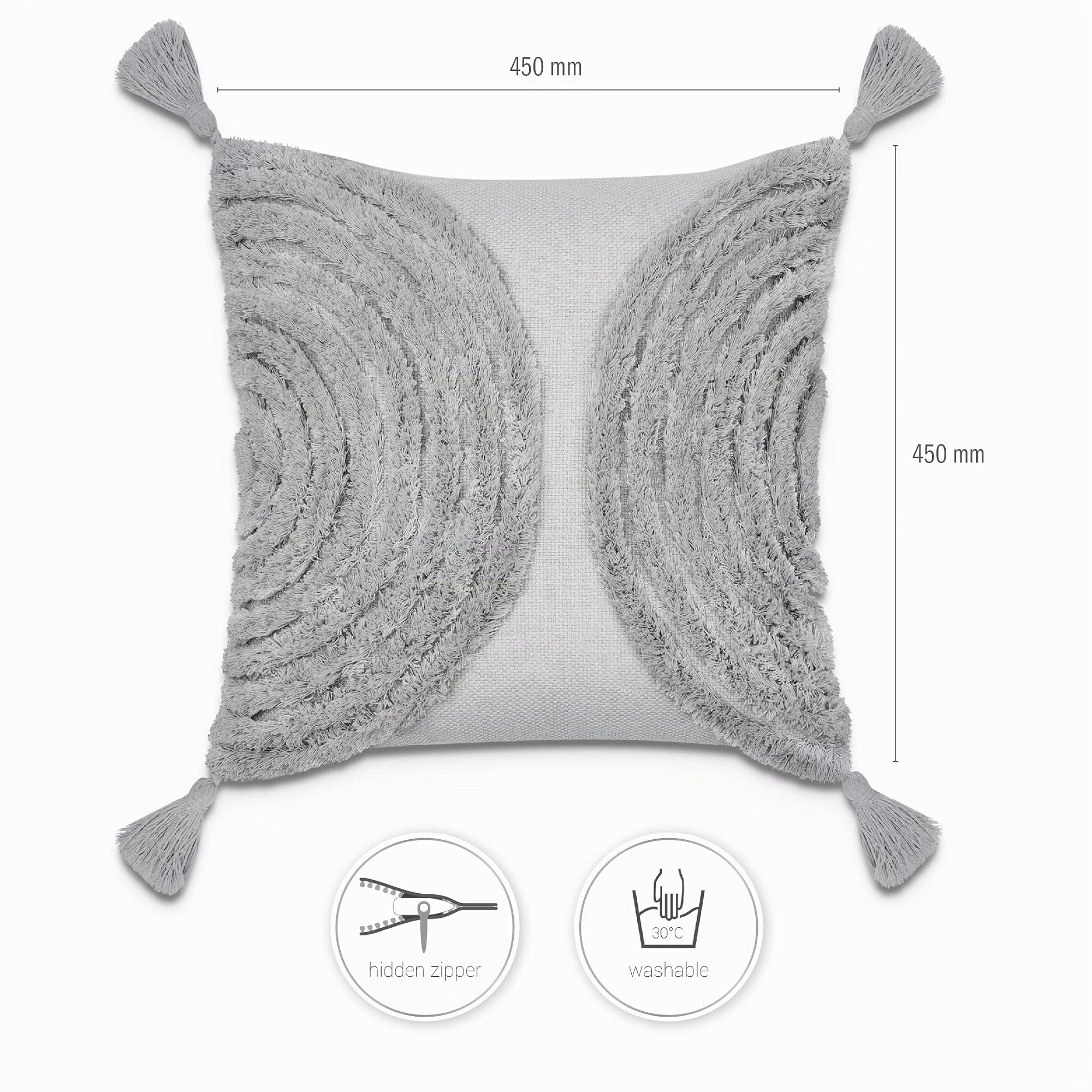 paco-home-boho-kissenbezug-mit-quastenfransen-single-grau image 3