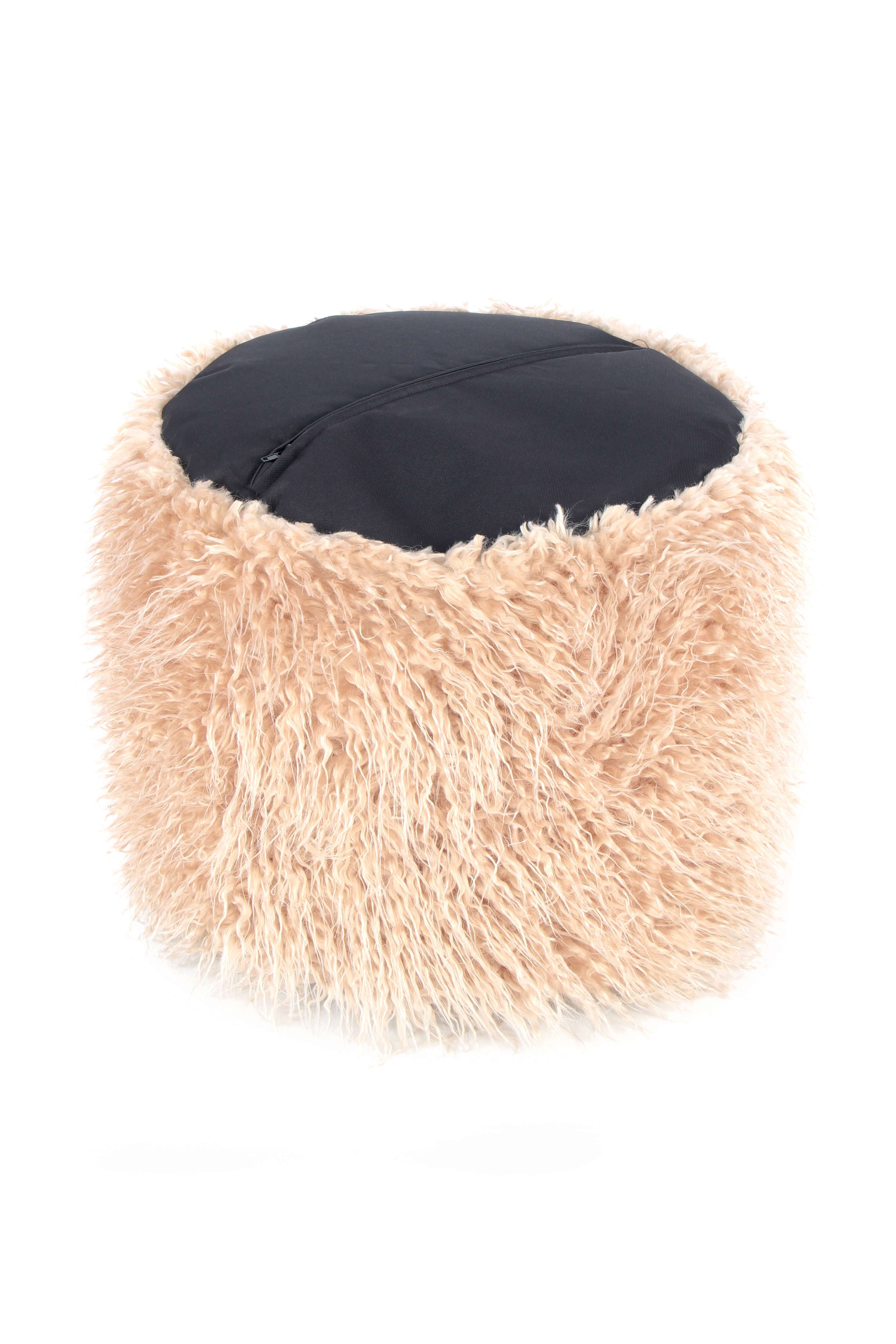 kayoom-fellpouf-bobtail-125-sitzhocker-mit-cord-sitzfl-che-und-felloptik image 3