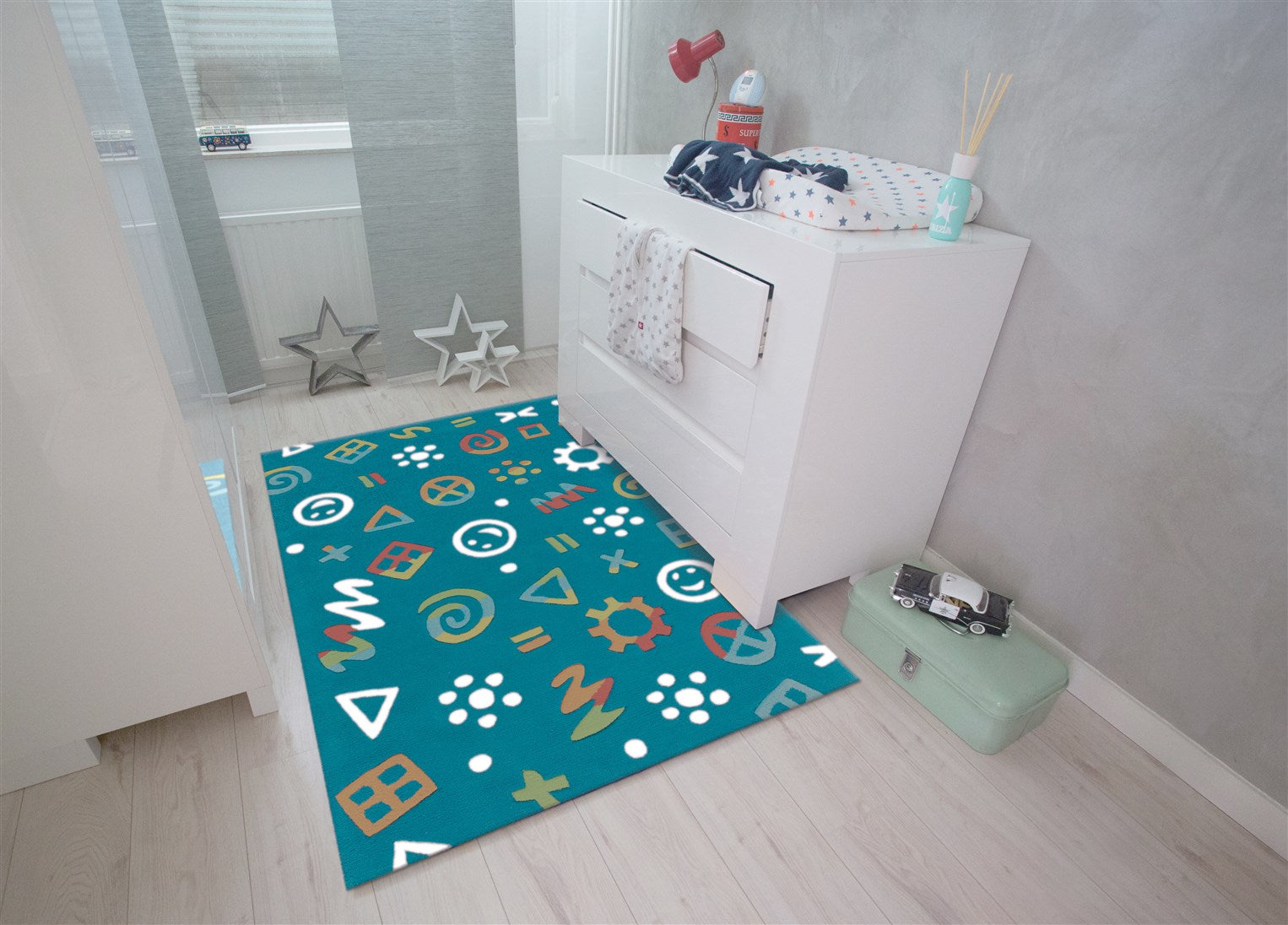 kayoom-spirit-glowy-3146-kinderteppich-mit-leuchtgarn-120x160-cm image 2