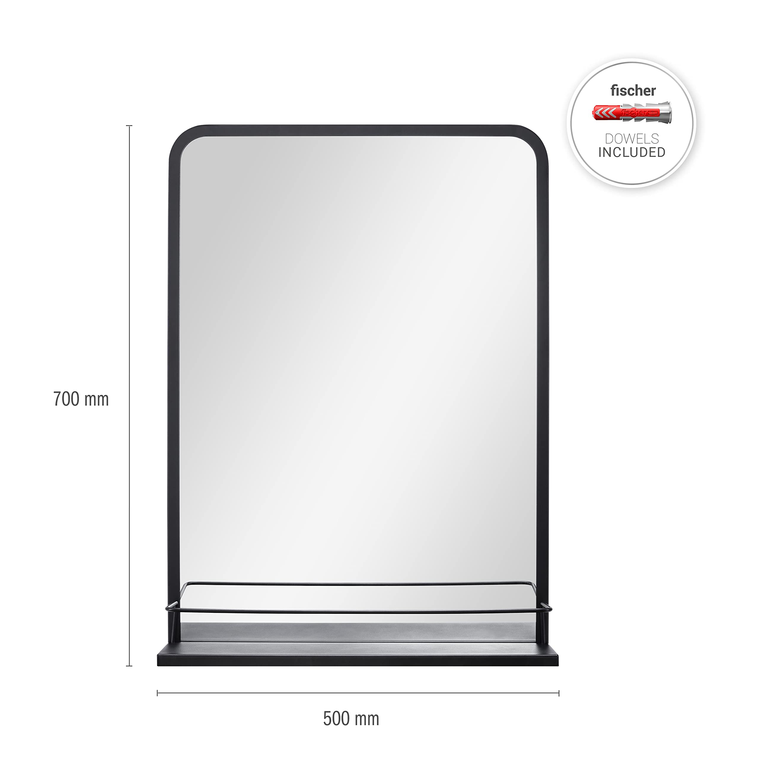 paco-home-wandspiegel-rechteckig-mit-ablage-schwarz-metall image 3