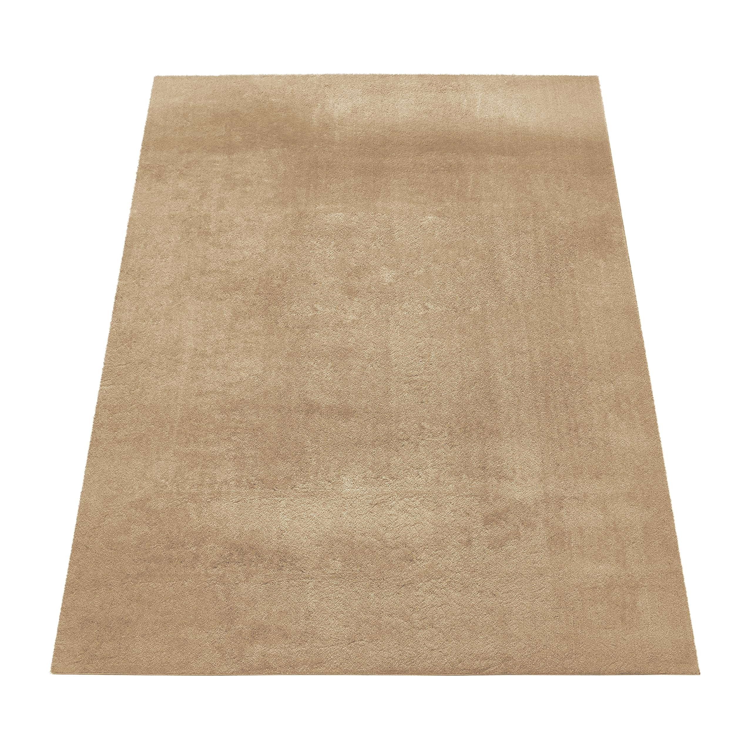 paco-home-teppich-wohnzimmer-kurzflor-weich-rutschfest-modern-einfarbig-beige-10 image 5