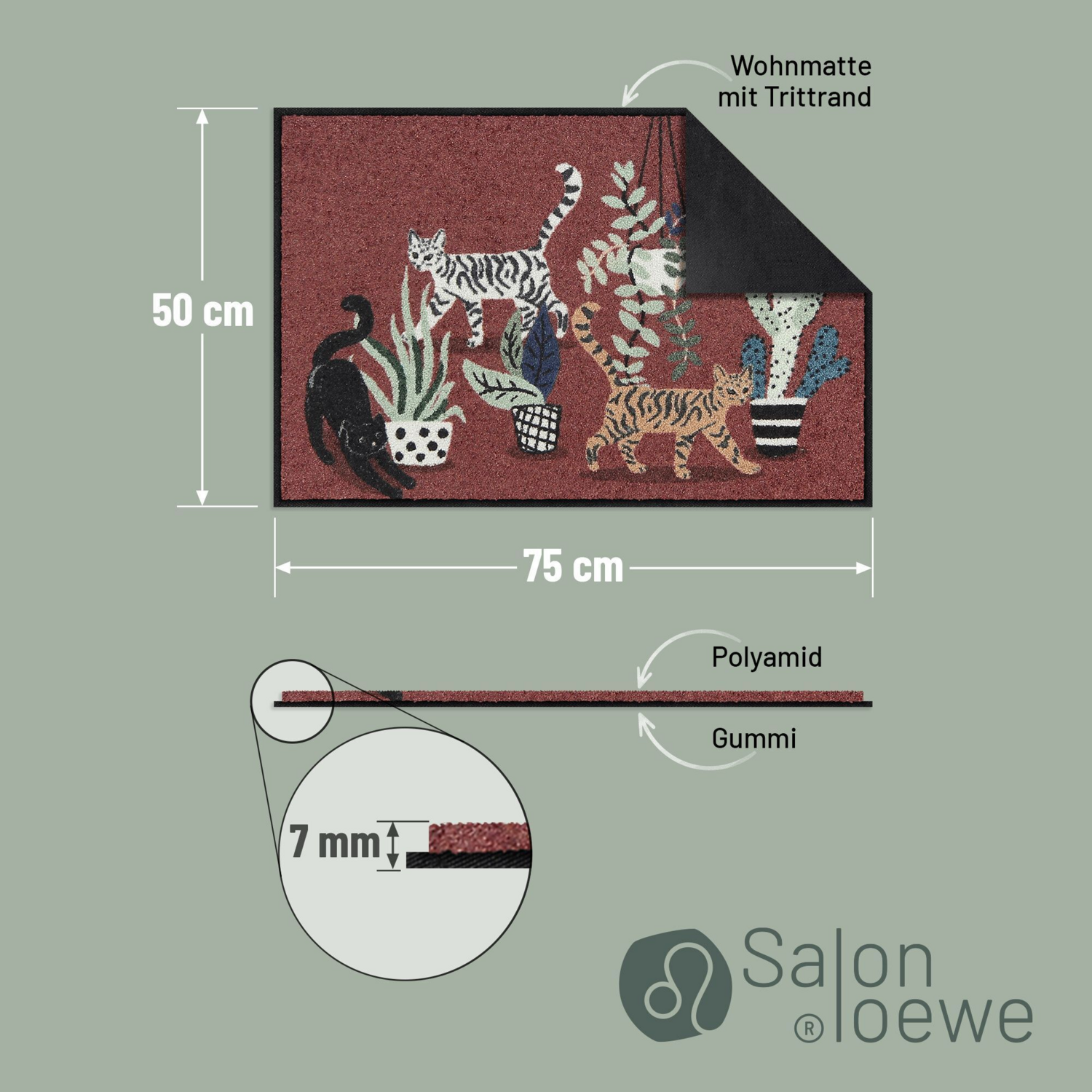 salonloewe-home-alone-eingangsmatte-50-x-75-cm-fu-matte-mit-katzenmotiv-erdiger- image 3