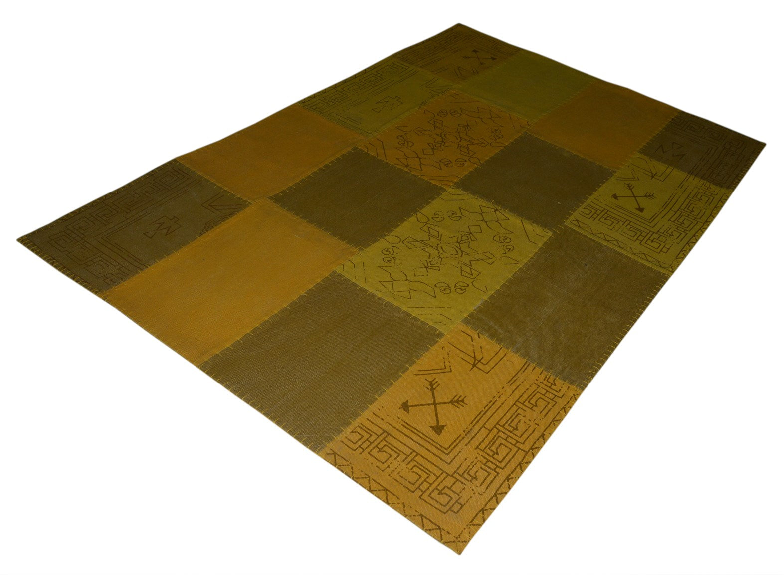 kayoom-lyrical-210-patchwork-teppich-vintage-optik-handgefertigtes-unikat image 3