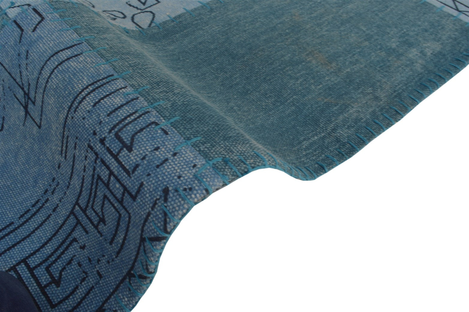 kayoom-lyrical-210-patchwork-teppich-vintage-optik-handgefertigtes-unikat image 2