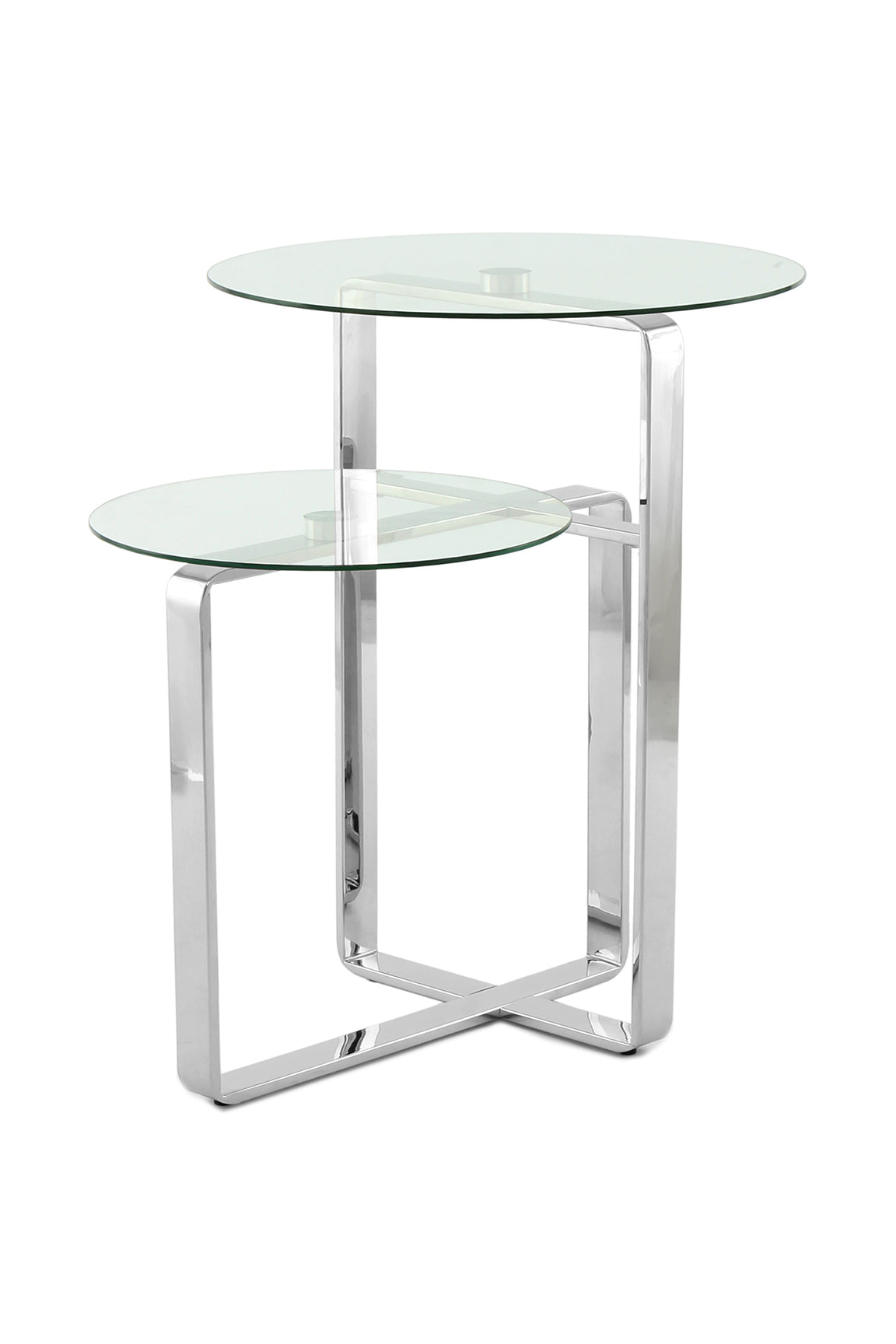 kayoom-beistelltisch-catrice-125-mit-2-glasplatten-und-edelstahlgestell image 8