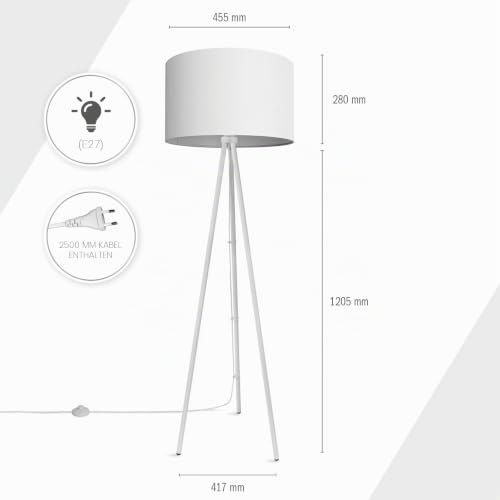 paco-home-dreibein-stehleuchte-e27-stativ-stehlampe-mit-stoffschirm image 8