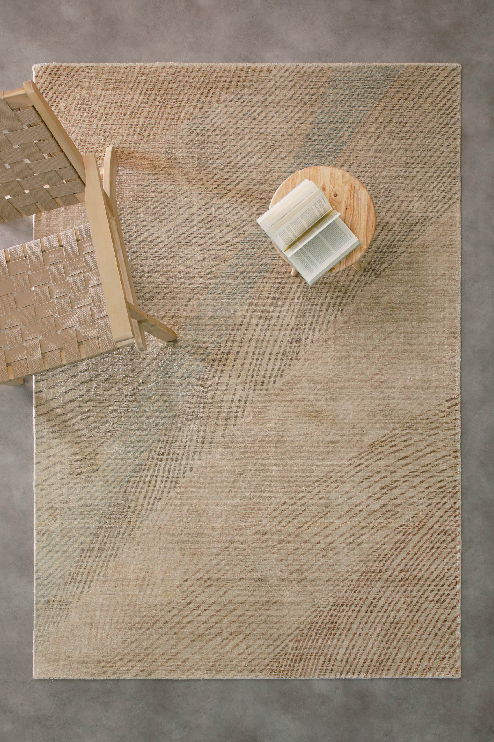 weconhome-kurzflorteppich-skai-beige-viskose-schurwolle-handgetuftet image 4