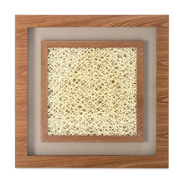kayoom-bilder-holzkunst-carr-iii-60x60-cm-wandbild-aus-holz-mit-kordelband-handg image 1