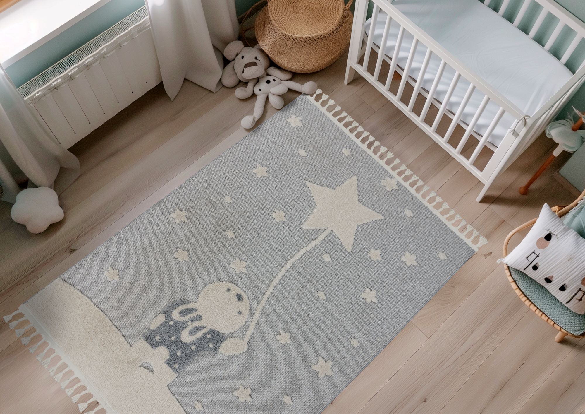 kayoom-modena-418-kinderzimmerteppich-mit-grauem-kindermotiv-kurzflor-9-mm-2200- image 4