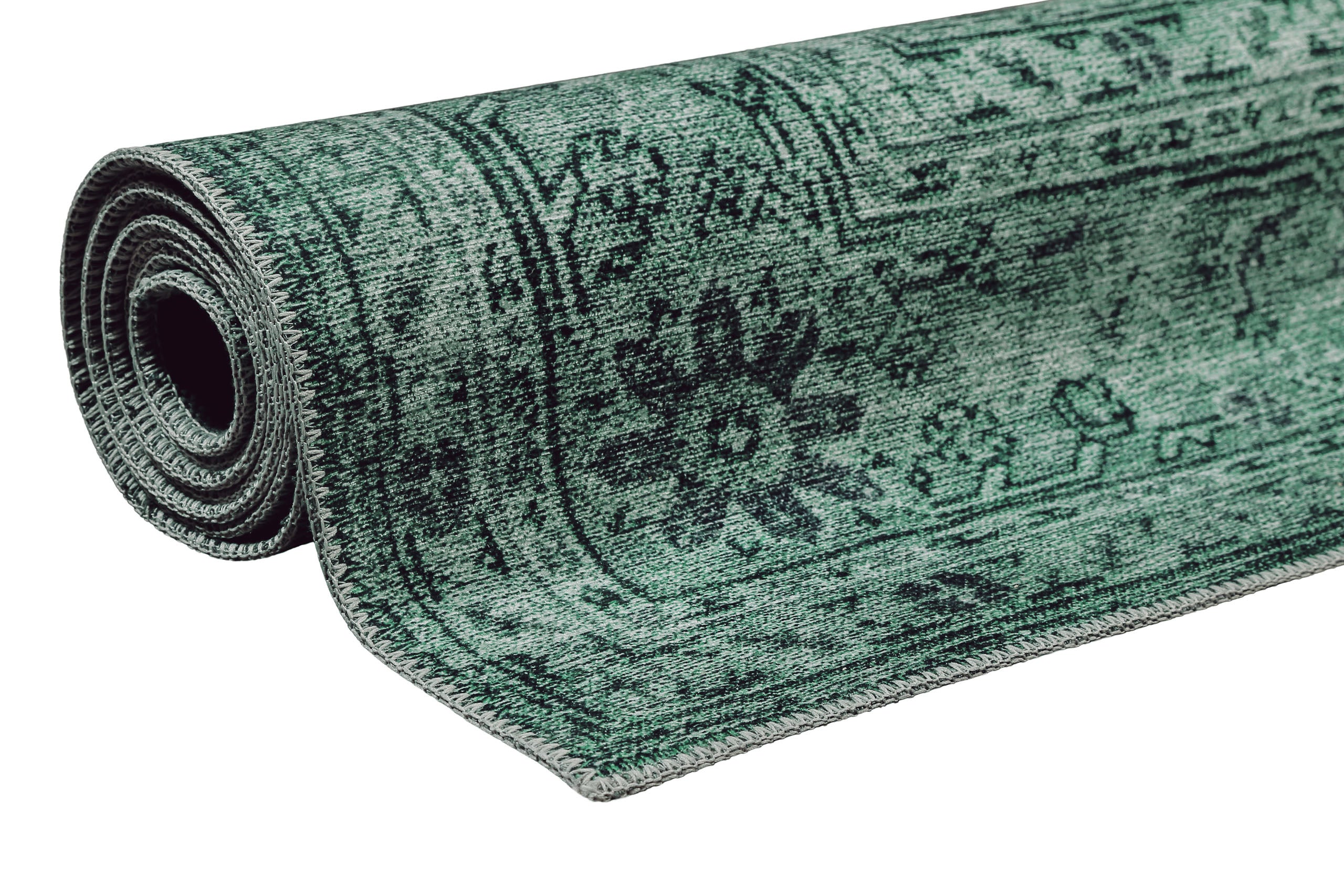 weconhome-2nd-avenue-teppich-anthrazit-gr-n-vintage-used-look image 8
