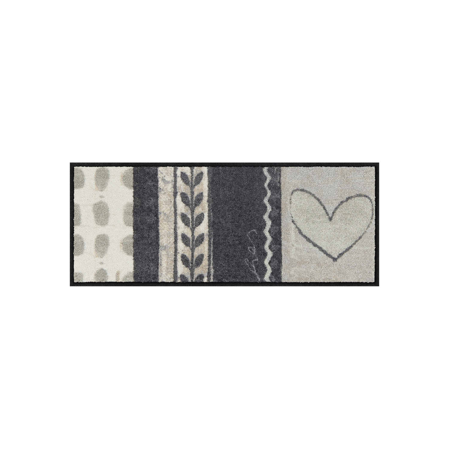 salonloewe-simply-welcome-grey-minimatte-30-x-75-cm-waschbare-fu-matte-mit-welco image 1
