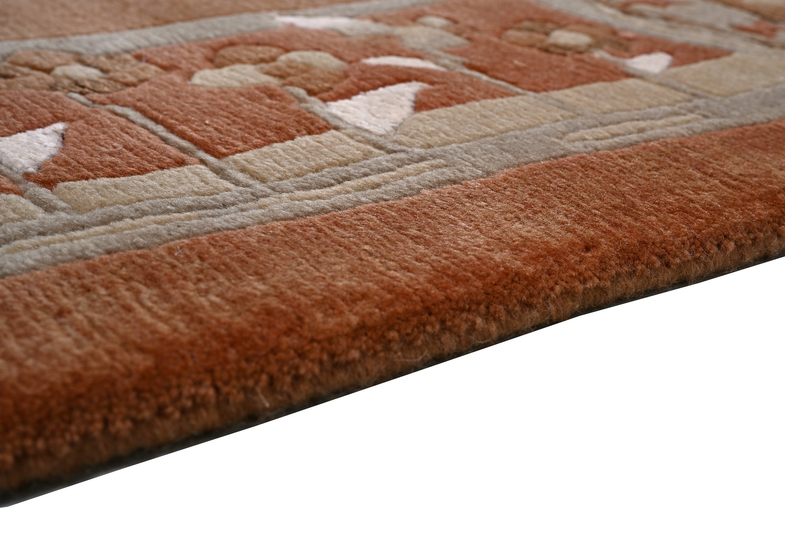 weconhome-tibet-teppich-terra-braun-retro-bord-re-handgekn-pft image 3