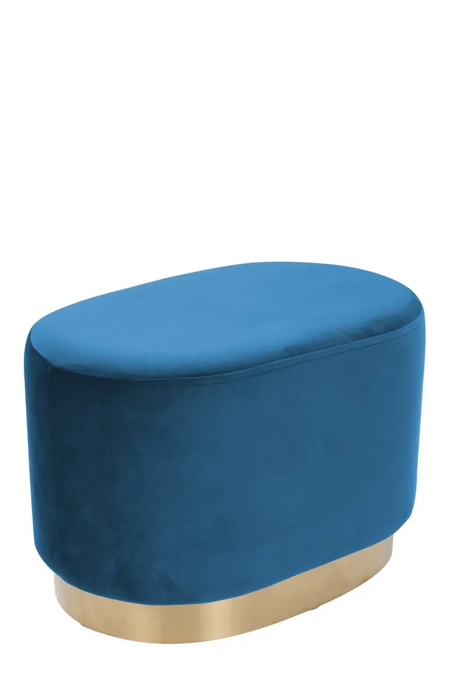 kayoom-hocker-nano-425-ovaler-hocker-mit-polyesterbezug-und-metallfu image 1
