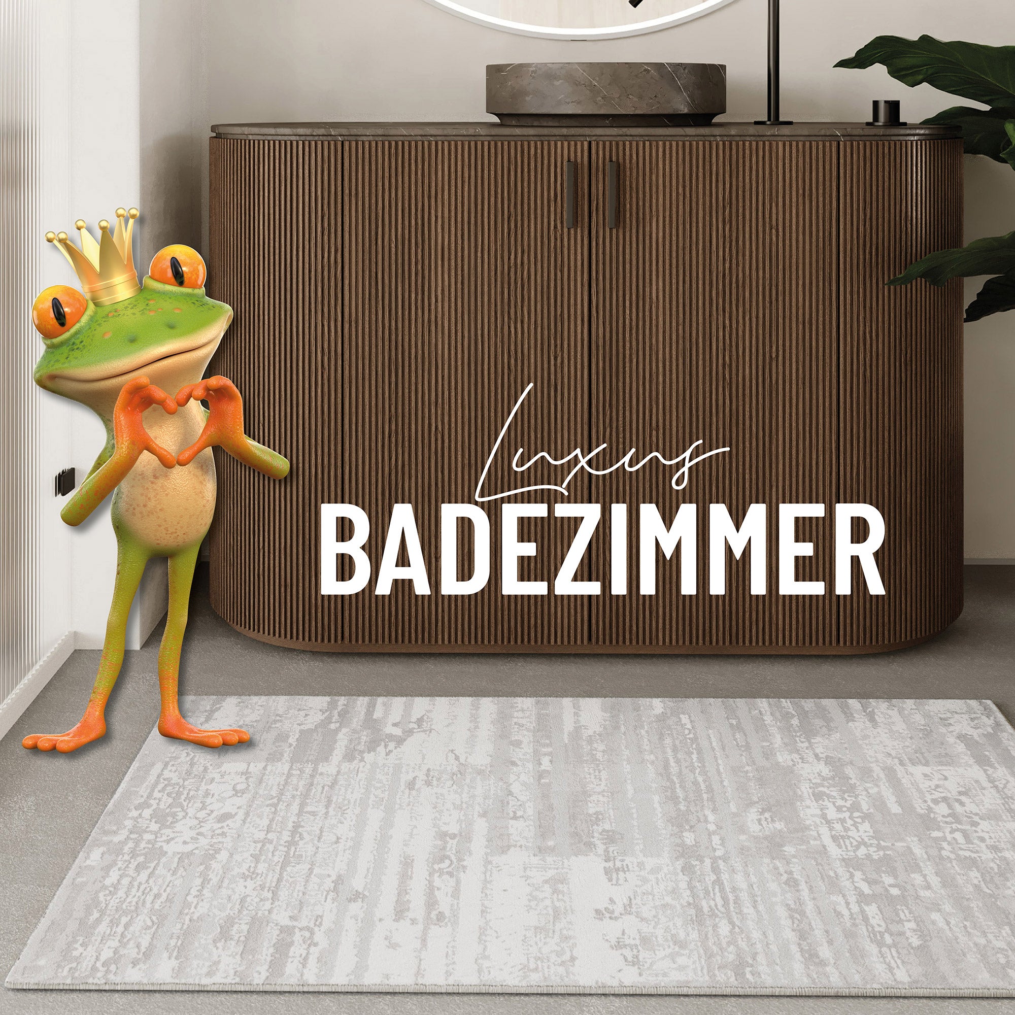 weconhome-mauri-badteppich-greige-linien-design image 1