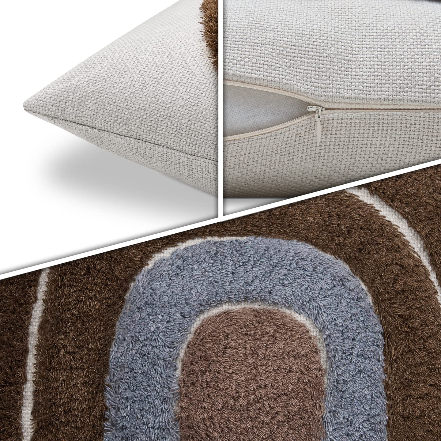 paco-home-boho-kissenbezug-mit-quastenfransen-single-braun image 4