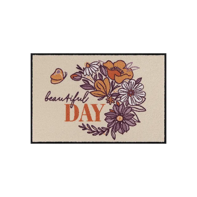 salonloewe-beautiful-day-schmutzfangmatte-50-x-75-cm-florale-eingangsmatte-mit-s image 1