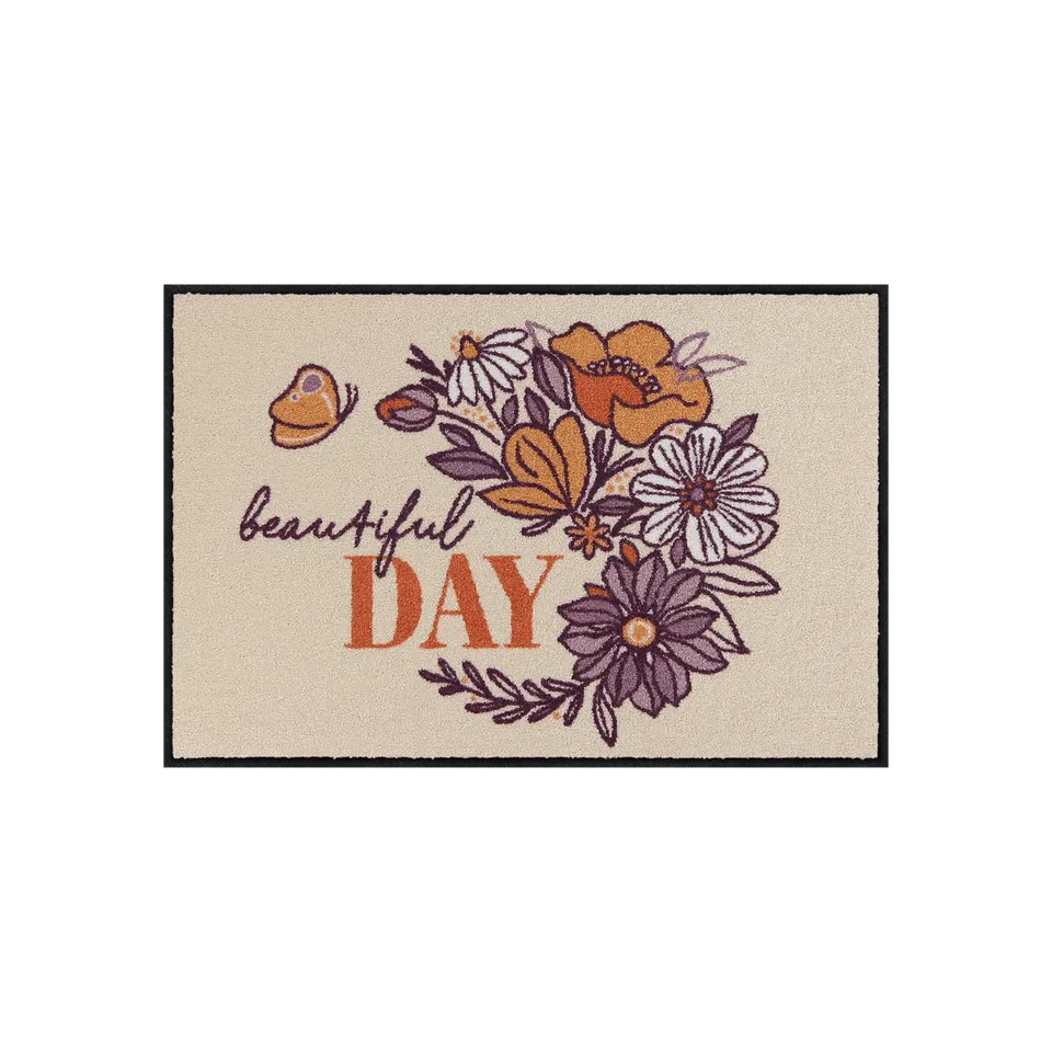 salonloewe-beautiful-day-schmutzfangmatte-50-x-75-cm-florale-eingangsmatte-mit-s image 1