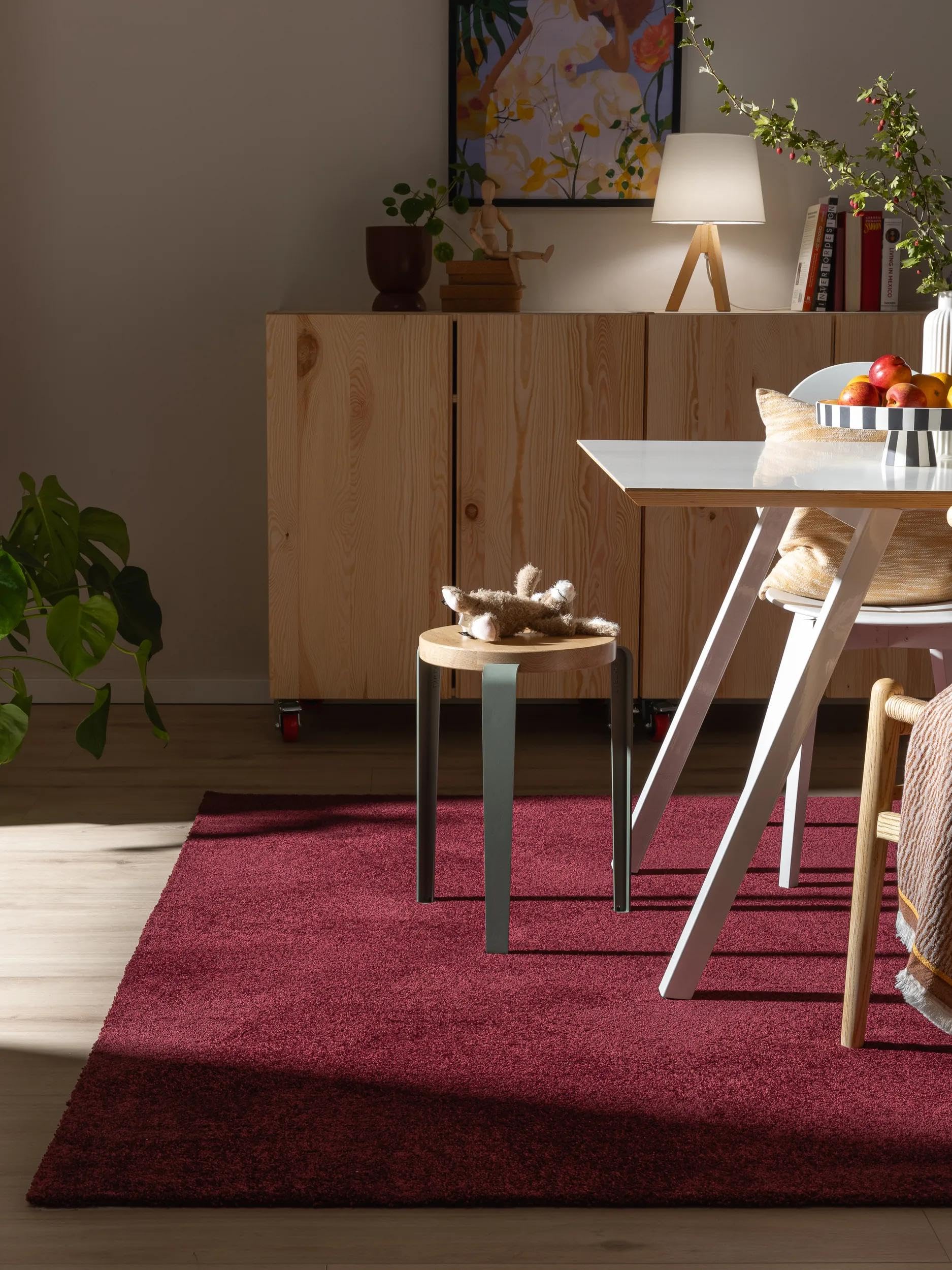 benuta-nest-teppich-nina-80x150-cm-rot-uni-minimalistisch-waschbar image 2