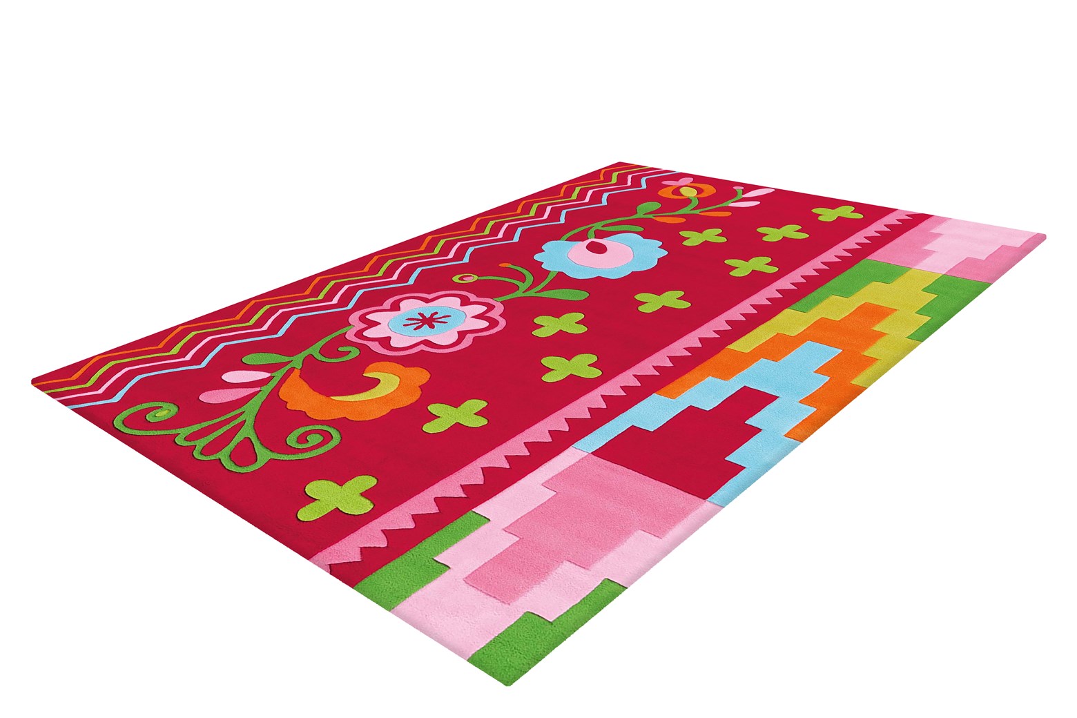 kayoom-sam-4144-kurzflorteppich-handgetufteter-farbenfroher-teppich-f-r-flur-und image 3