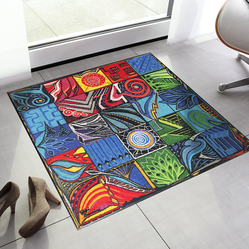 salonloewe-gemelli-teppich-85-x-85-cm-quadratische-fu-matte-mit-kunstmotiv-rutsc image 2