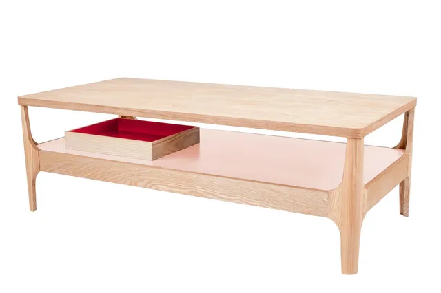 kayoom-kaffeetisch-addison-iii-mdf-mit-esche-furnier-massivholzbeine-esche-rosa- image 1