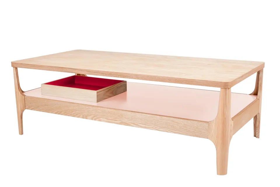 kayoom-kaffeetisch-addison-iii-mdf-mit-esche-furnier-massivholzbeine-esche-rosa- image 1