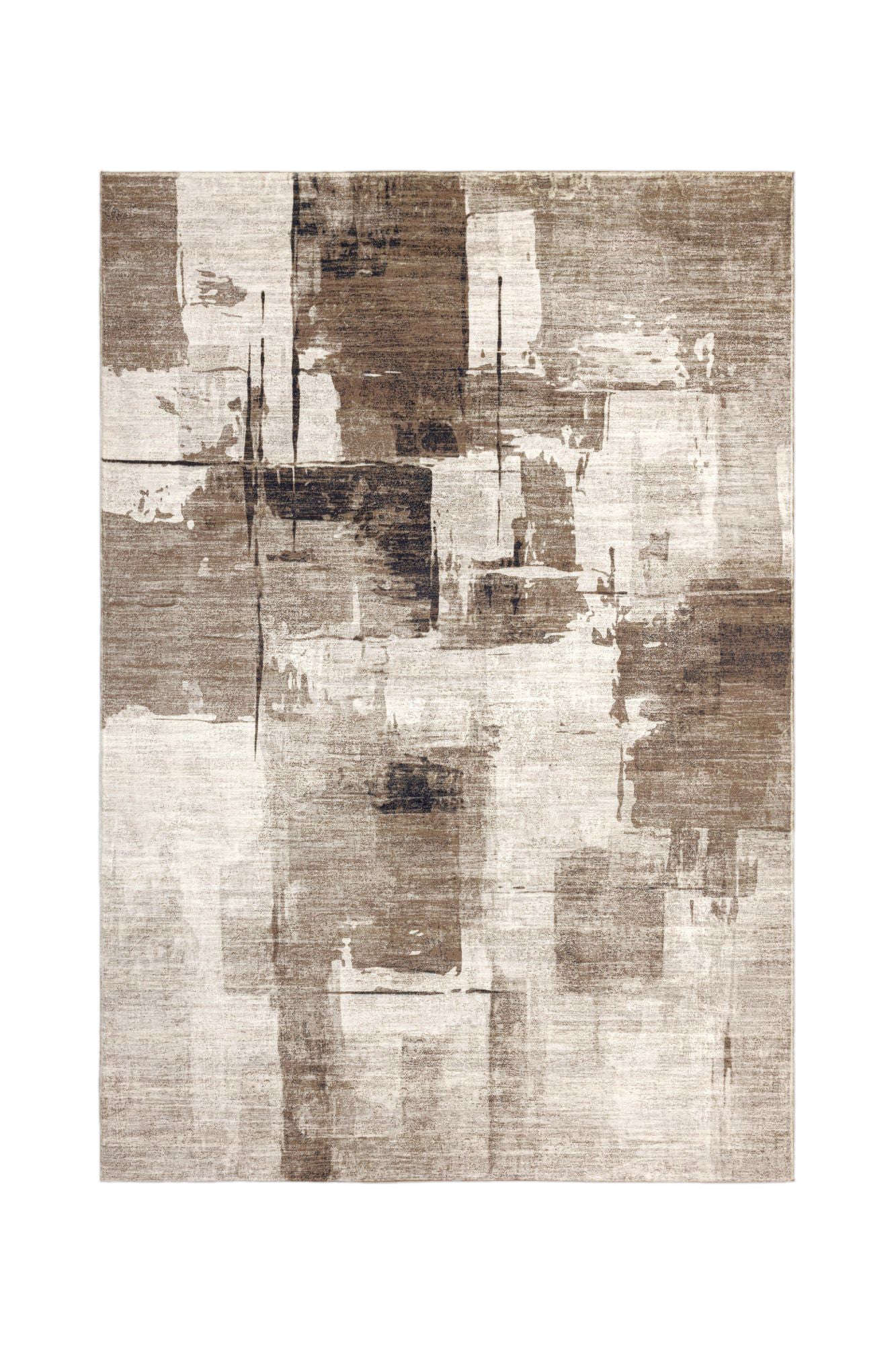 kayoom-elegantica-325-kurzflorteppich-9-mm-flor-polyester-grau-taupe-terrakotta image 7
