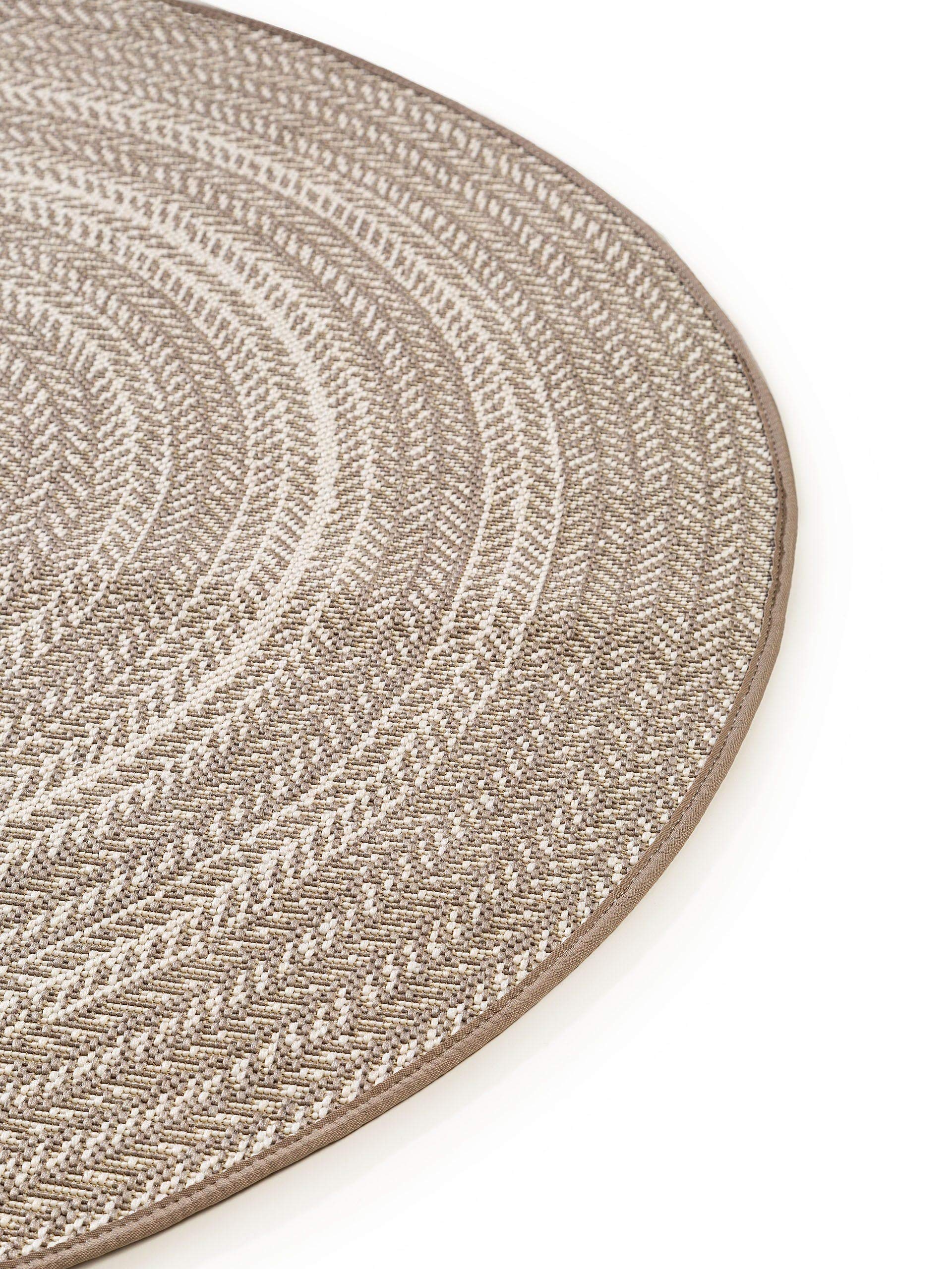 benuta-plus-in-outdoor-teppich-metro-flachgewebe-rund-120-cm-cream-taupe-wetterf image 2