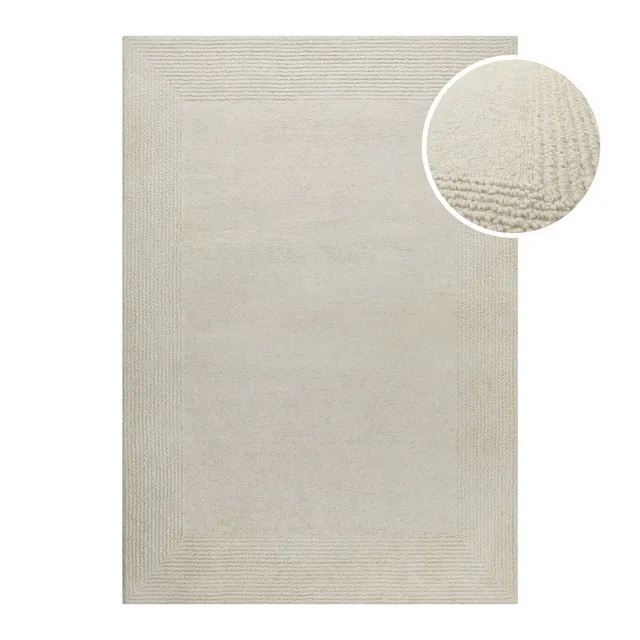 weconhome-hamptons-twentyone-kurzflor-teppich-creme-wei-schurwolle image 1