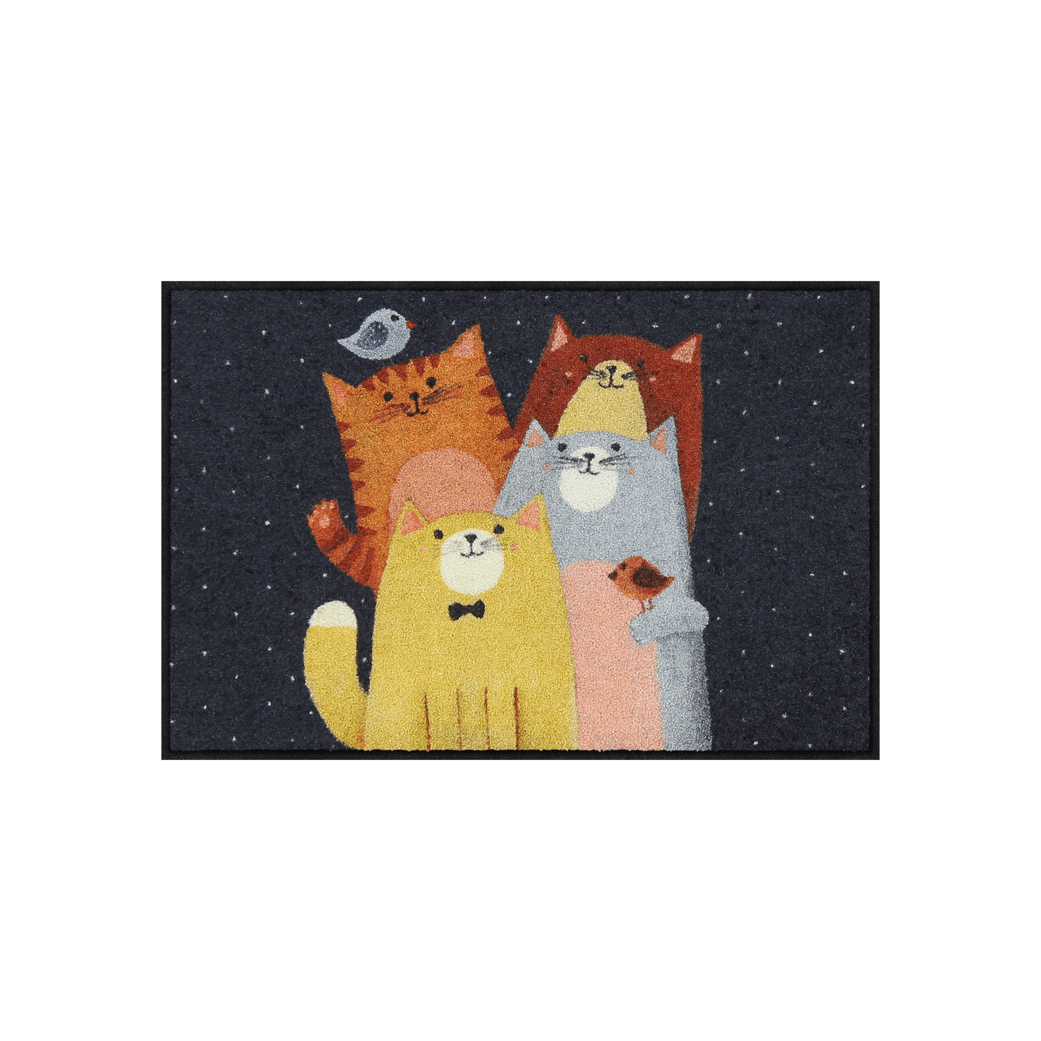 salonloewe-cat-quartet-eingangsmatte-50-x-75-cm-fu-matte-mit-vier-katzen-motiven image 1