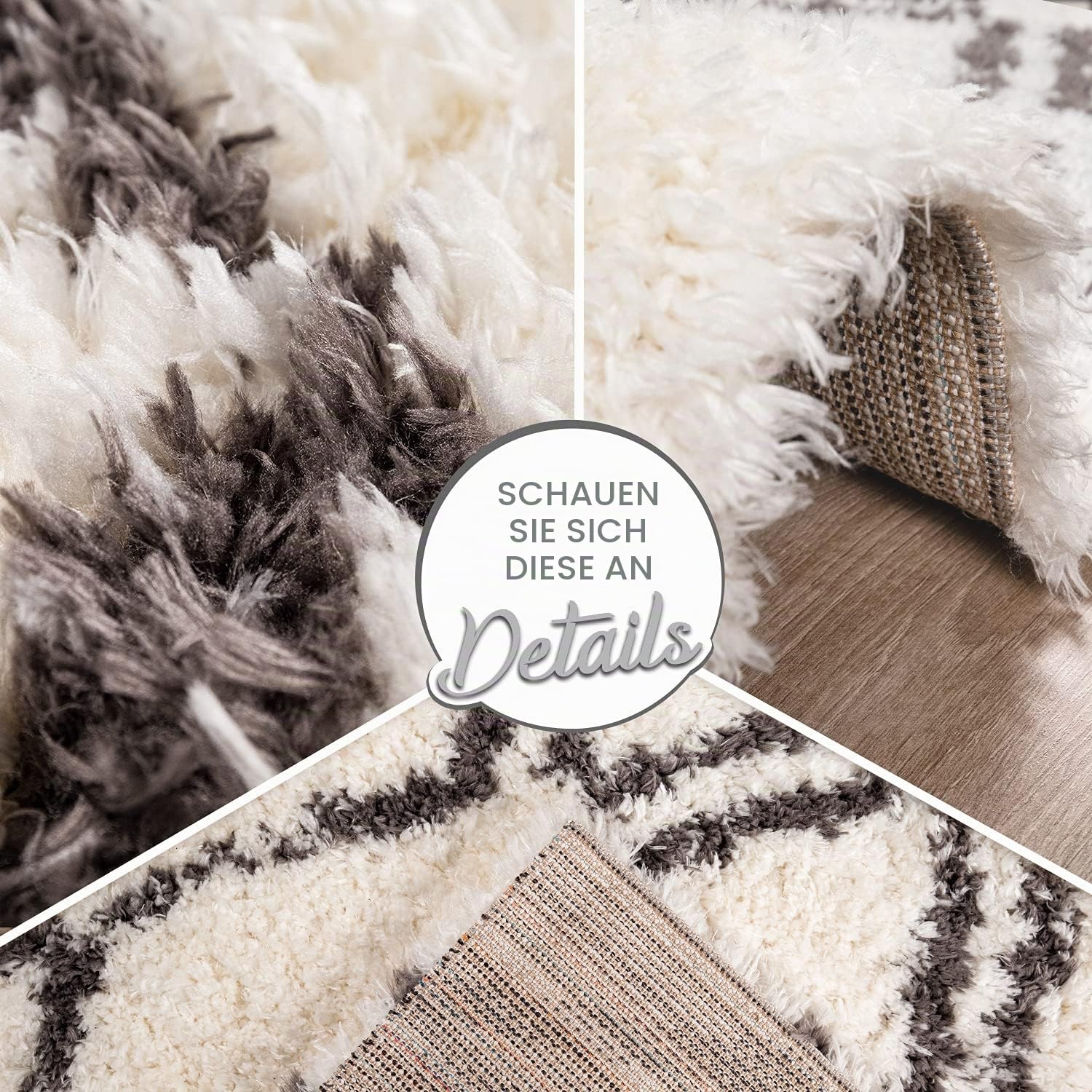 paco-home-hochflor-teppich-shaggy-skandi-rauten-creme-120x160-cm image 4