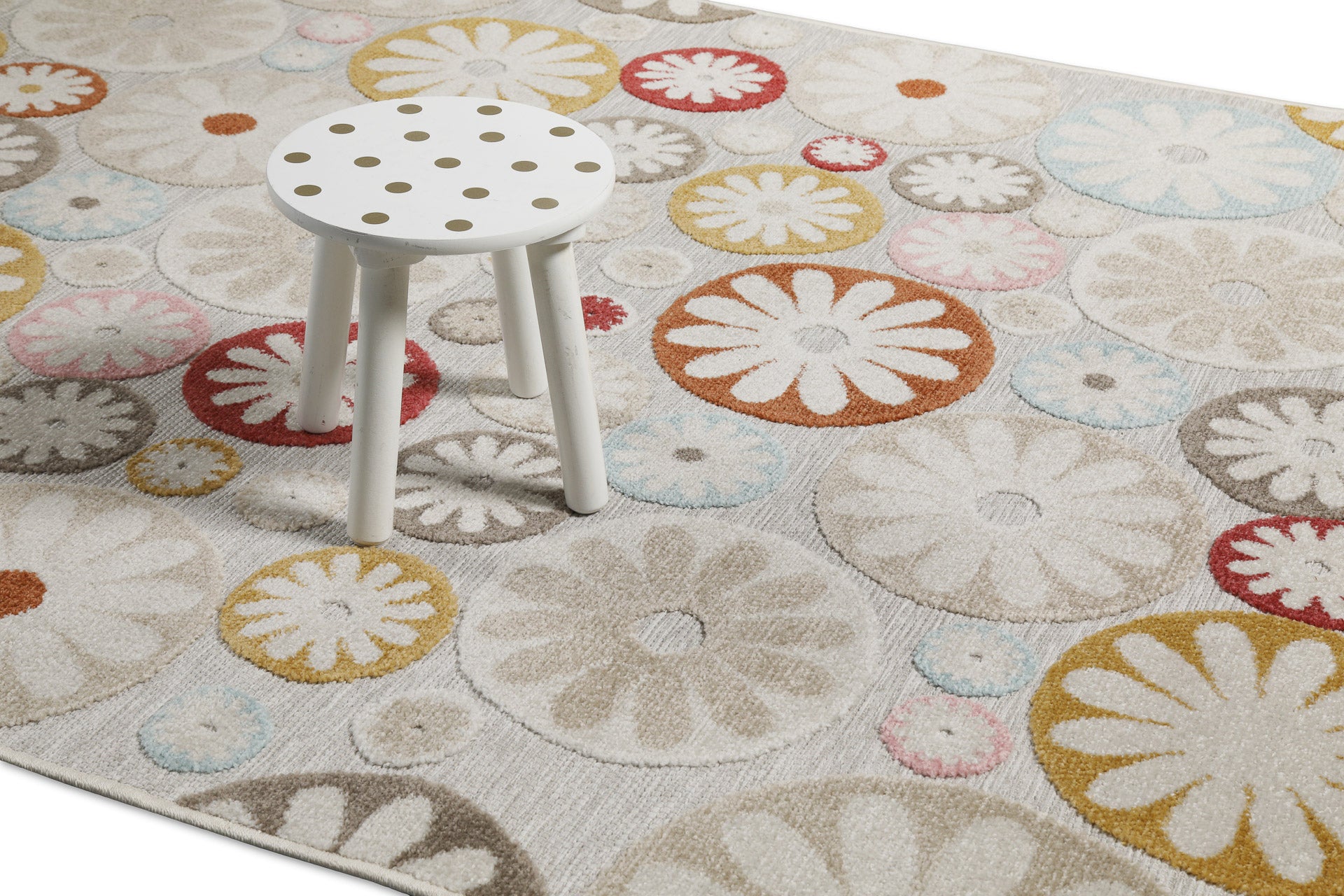 weconhome-flowerdrops-in-und-outdoorteppich-beige-bunt image 7