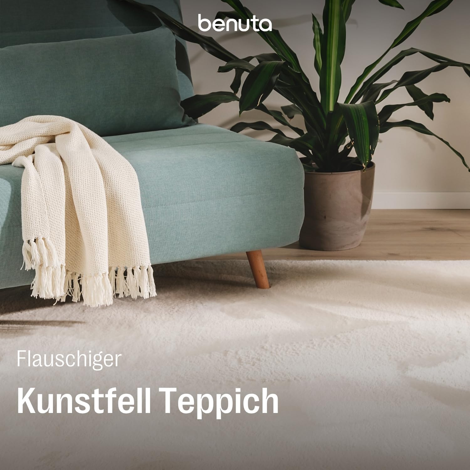 benuta-basic-fellteppich-furry-beige-60x120-cm image 2