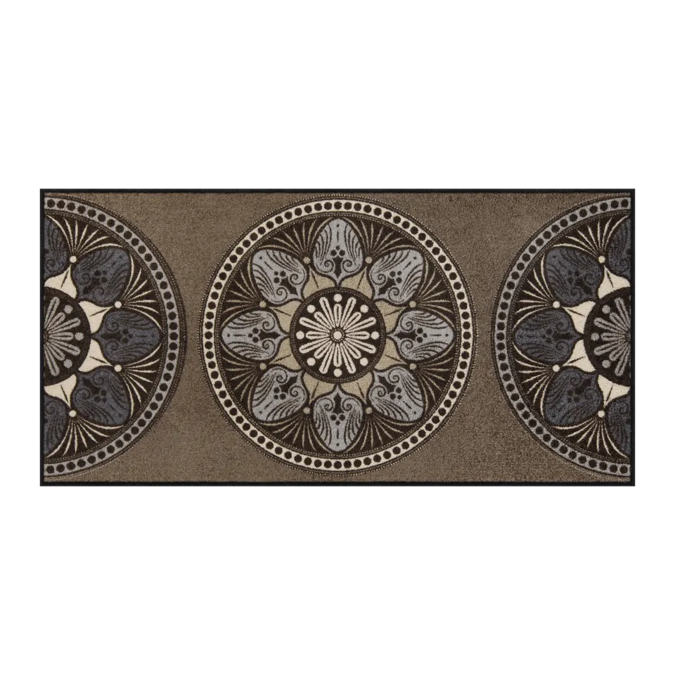 salonloewe-yara-taupe-l-ufer-75-x-150-cm-waschbare-designer-fu-matte-mit-mandala image 1