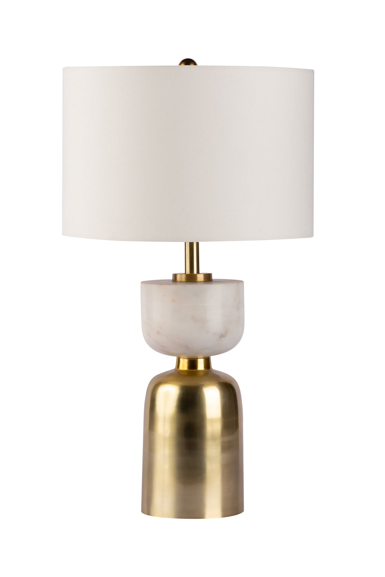 kayoom-cirus-125-tischlampe-goldfarbenes-eisen-marmor-stoffschirm-schwarz-wei image 4