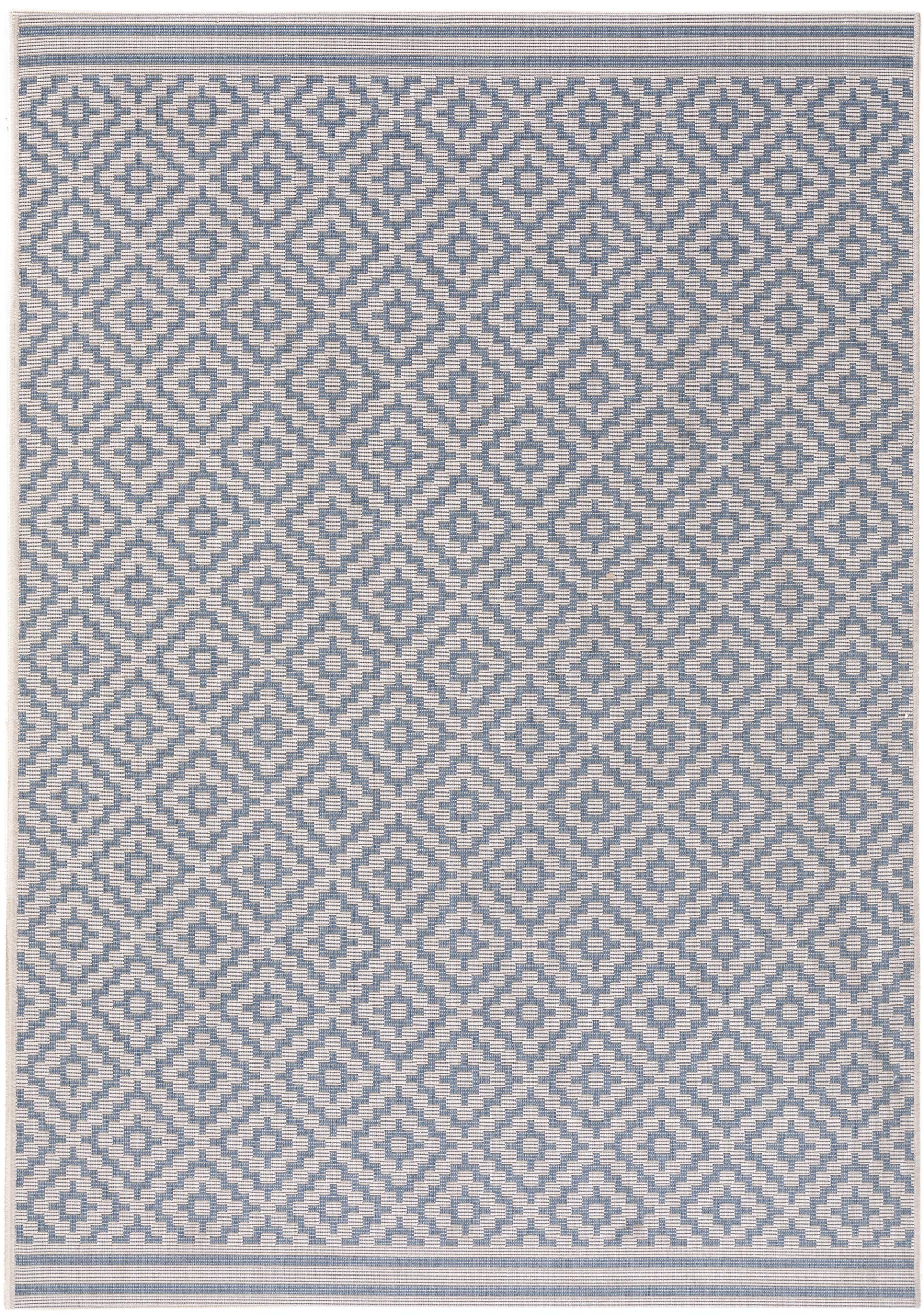 benuta-plus-in-outdoor-teppich-metro-flachgewebe-wetterfest-blau-80x150-cm image 1