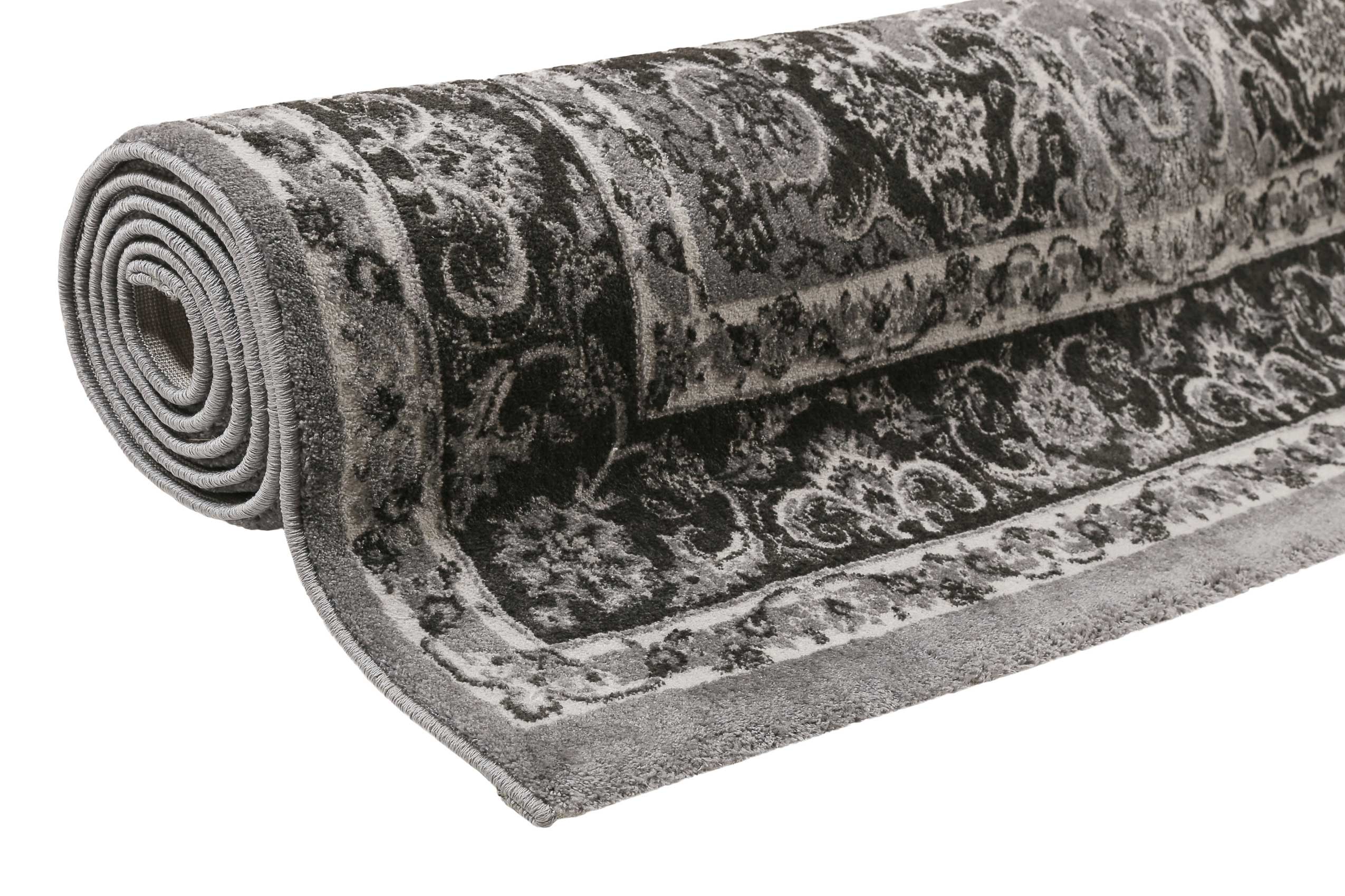 weconhome-kurzflor-teppich-bristol-grau-anthrazit-vintage-orient-look-gewebt image 7