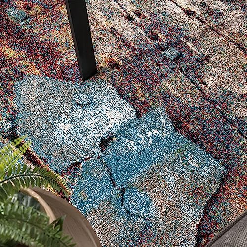 paco-home-designer-teppich-bunte-holz-optik-120x170-cm-in-t-rkis-gelb-blau image 8