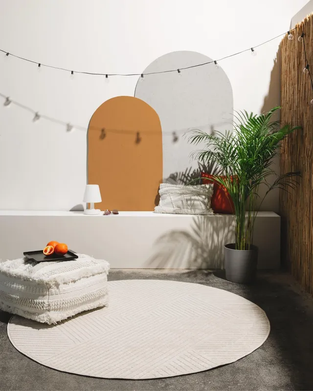 benuta-pop-in-outdoor-teppich-mars-creme-rund-160-cm image 1