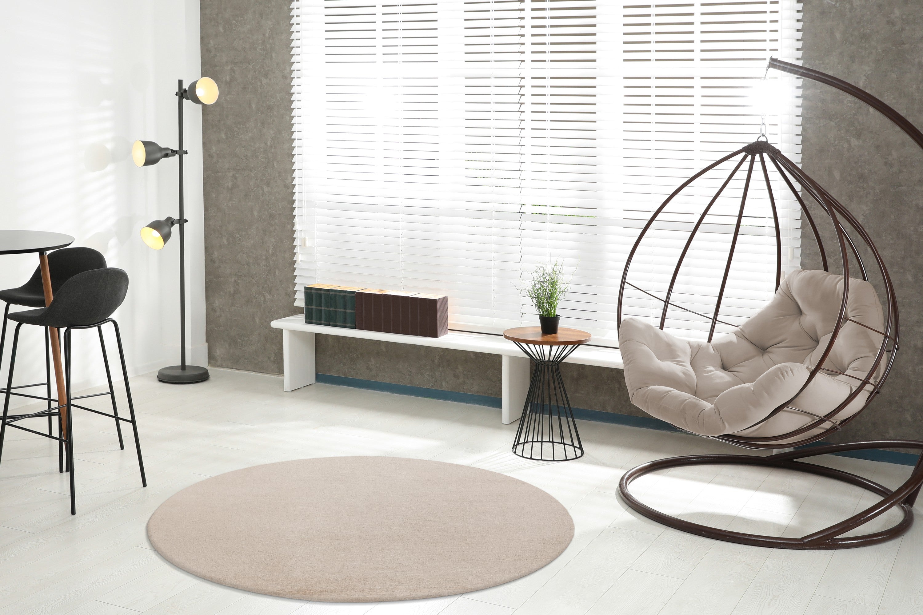 kayoom-concealed-125-kurzflorteppich-21-mm-florh-he-1700-g-m-polyester-creme-6-g image 3