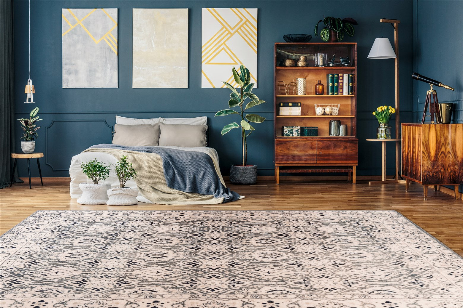 kayoom-saphira-300-kurzflorteppich-im-vintage-design-verschiedene-muster-und-far image 2