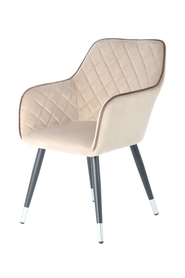 kayoom-amino-625-design-stuhl-glamour-ser-samtstuhl-mit-ziern-hten-und-metallbei image 1