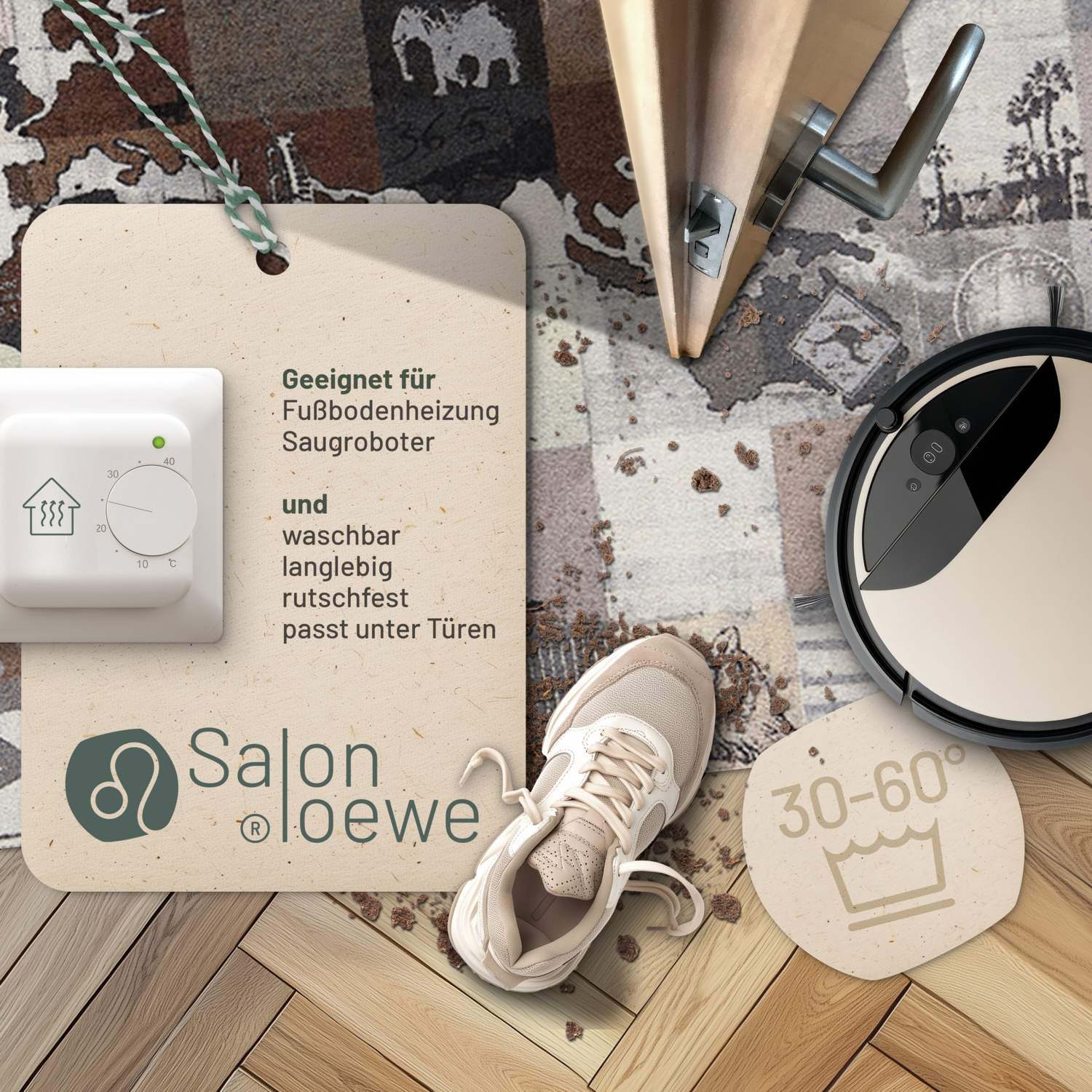 salonloewe-one-world-teppich-120-x-200-cm-weltkarten-design-polyamid-rutschfeste image 3