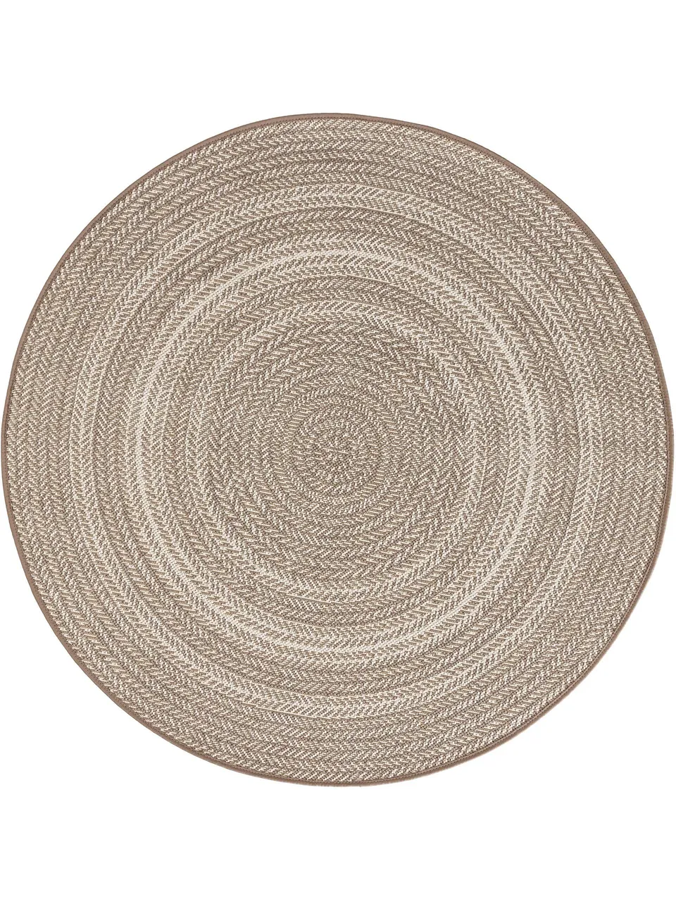 benuta-plus-in-outdoor-teppich-metro-flachgewebe-rund-120-cm-cream-taupe-wetterf image 1