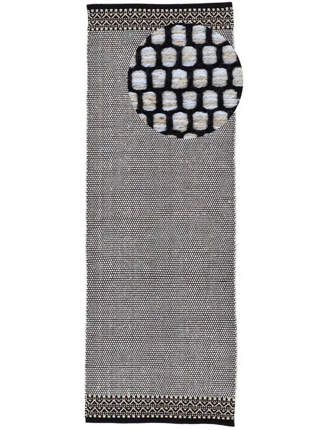 carpetfine-baumwollteppich-kelim-mia-l-ufer-beige-75x200-cm image 1