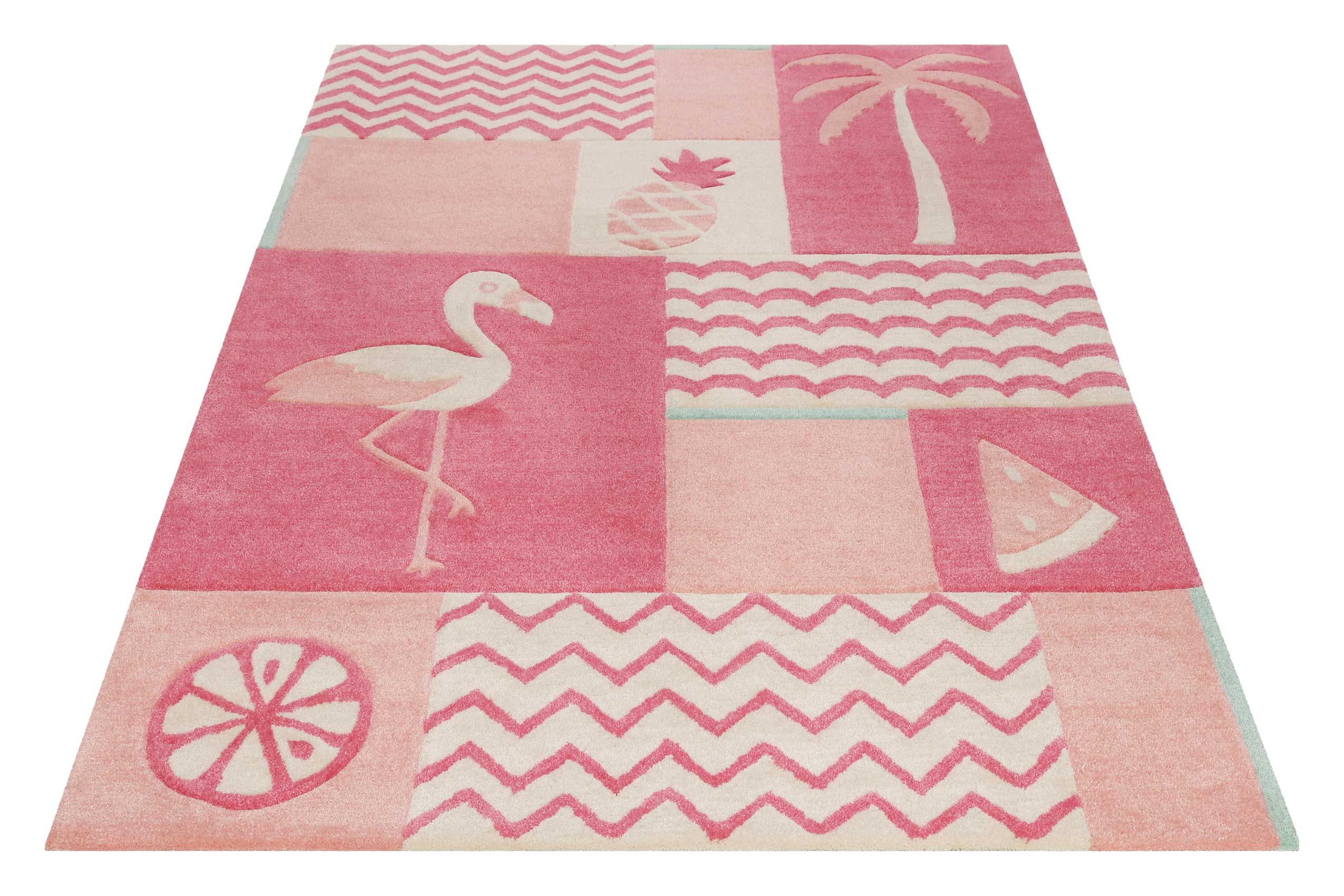 smart-kids-fruity-flamingo-kinderteppich-rosa-handgetuftet image 2