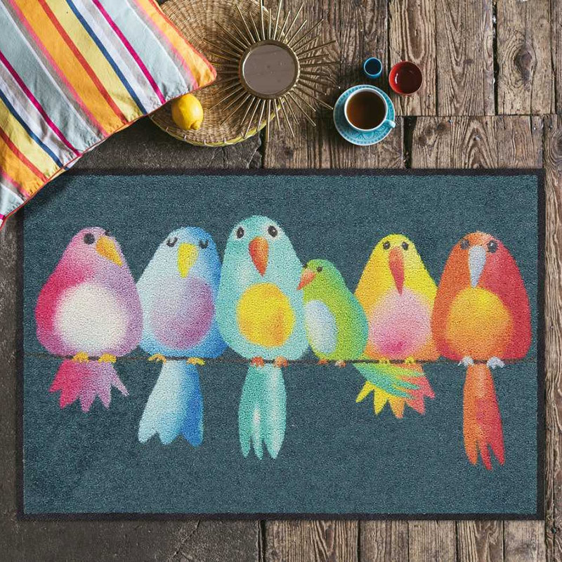 salonloewe-fussmatte-rainbow-birds-eingangsmatte-50-x-75-cm-bunte-vogel-fu-matte image 2