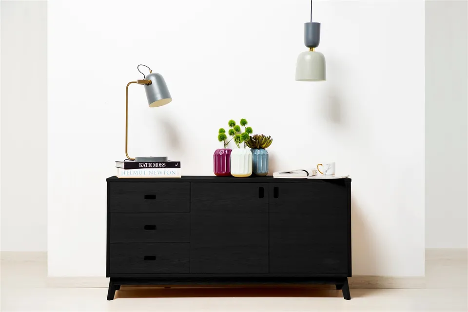 kayoom-tischlampe-caroline-487-grau-industrial-style-mit-goldakzenten-eisen-kupf image 1