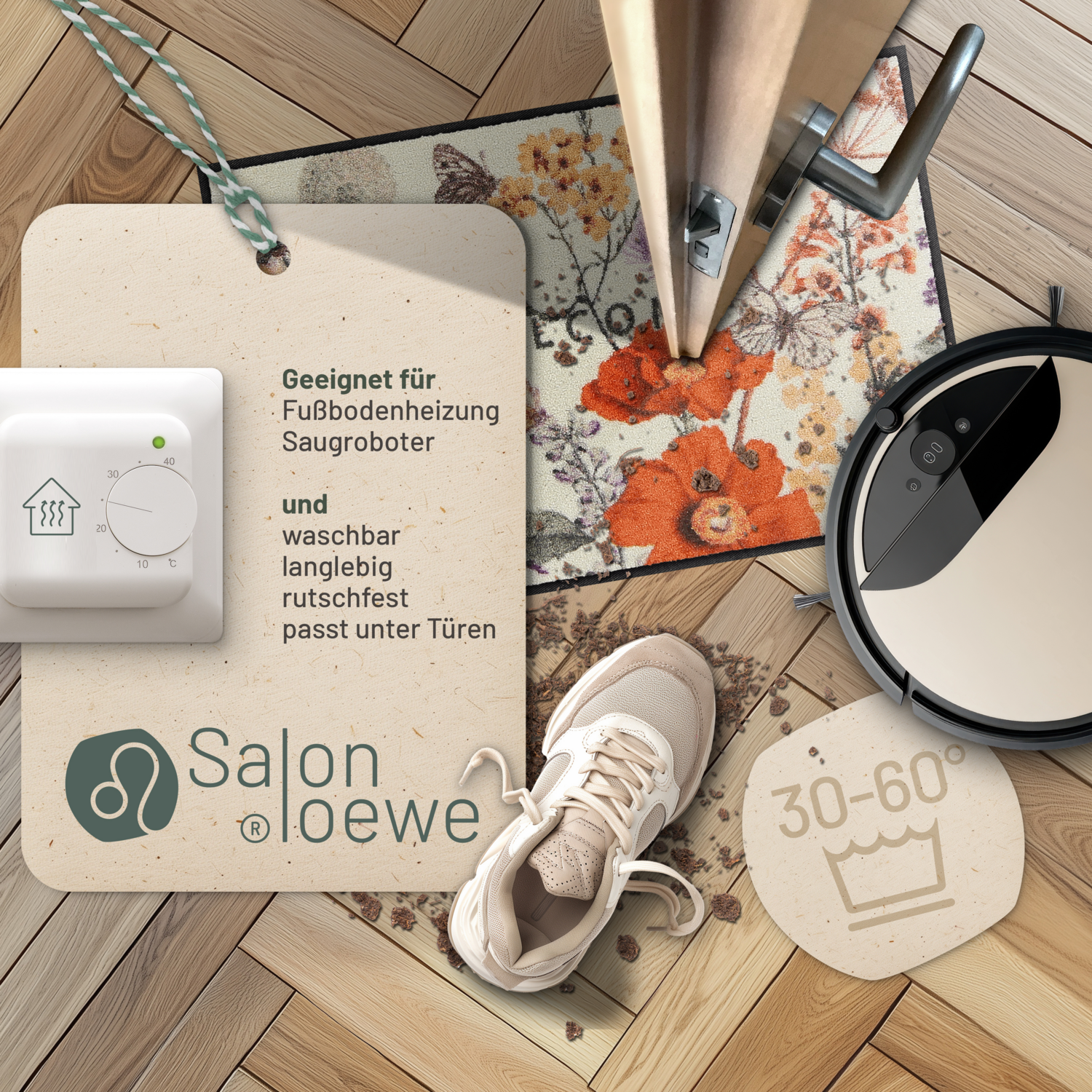 salonloewe-late-summer-eingangsmatte-50-x-75-cm-fu-matte-mit-blumen-und-schmette image 3